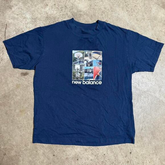 Y2K New Balance Graphic T-Shirt - Picture 1 of 8
